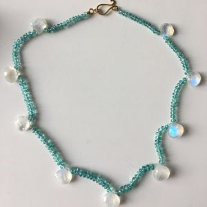 Blue stone necklace